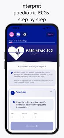 Paediatric ECG captura de pantalla