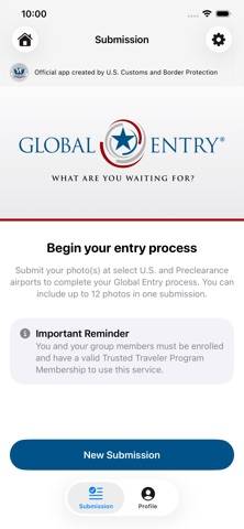 DHS Trusted Traveler screenshot