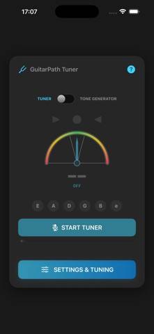 GuitarPath Tuner immagine dello schermo