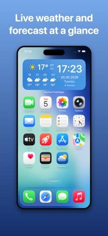 Weather Time Widget App-Screenshot