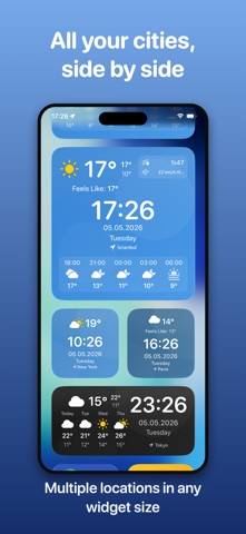 Weather Time Widget App-Screenshot