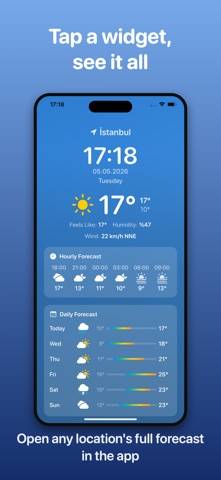 Weather Time Widget App-Screenshot
