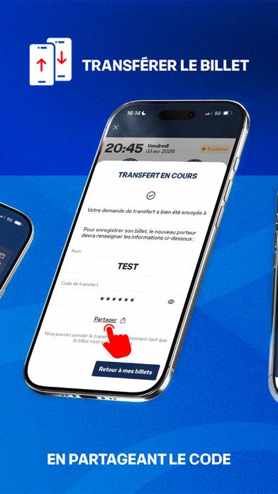 PSG Tickets Capture d'écran de l'application