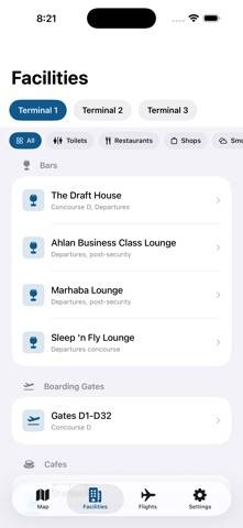 DXB Dubai Airport screenshot