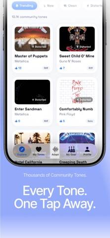 ToneAdapt Schermata dell'app