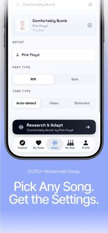 ToneAdapt Schermata dell'app