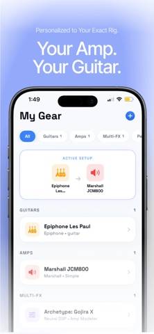 ToneAdapt Schermata dell'app