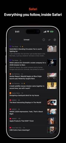 Corvus RSS Reader for Safari