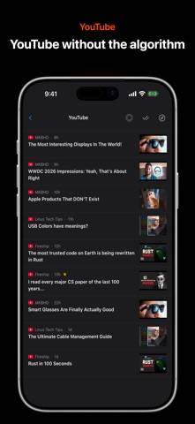 Corvus RSS Reader for Safari App screenshot