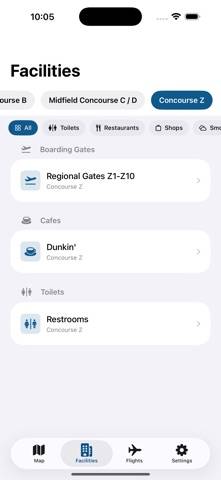 Washington IAD Airport App screenshot