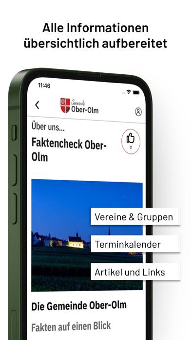 Ober-Olm App-Screenshot