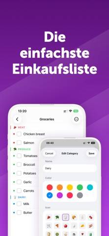 ListiQ – Einkaufszettel App Bildschirmfoto