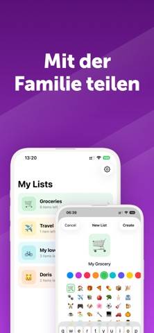 ListiQ – Einkaufszettel App App-Screenshot