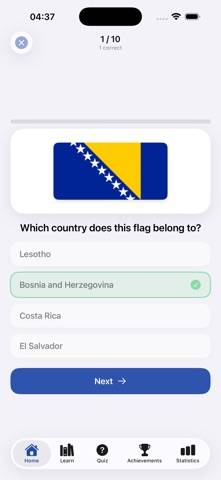 FlagMaster game screenshot
