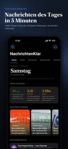 NachrichtenKlar: News Bildschirmfoto