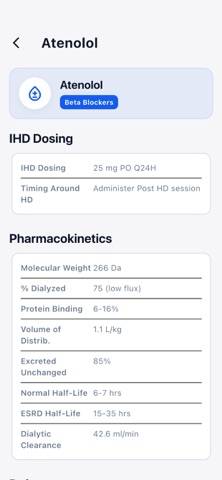 Pocket Nephrology App-Screenshot