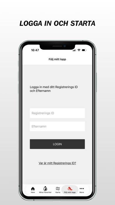 Adidas Premiärhalvan App skärmdump
