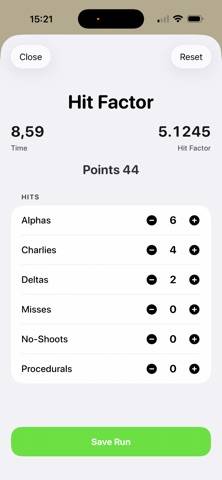 ShotTimer Pro App screenshot
