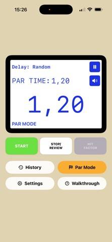 ShotTimer Pro App screenshot