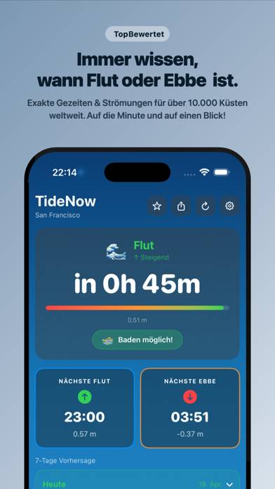 TideNow App-Screenshot
