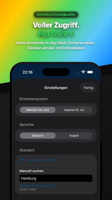 TideNow App-Screenshot