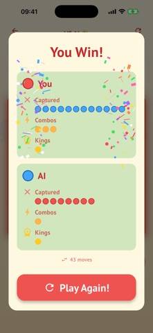 Kids Checkers No Ads game screenshot