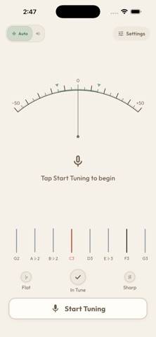 Harpie – Harp Tuner Capture d'écran de l'application