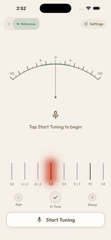 Harpie – Harp Tuner Capture d'écran de l'application