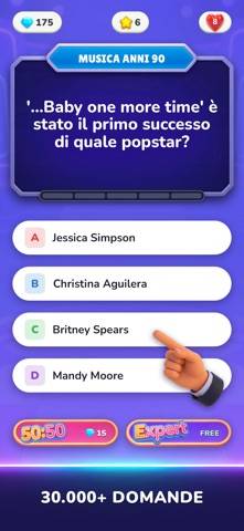 Flashback Trivia schermata del gioco