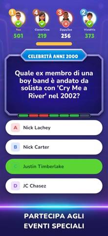 Flashback Trivia schermata del gioco