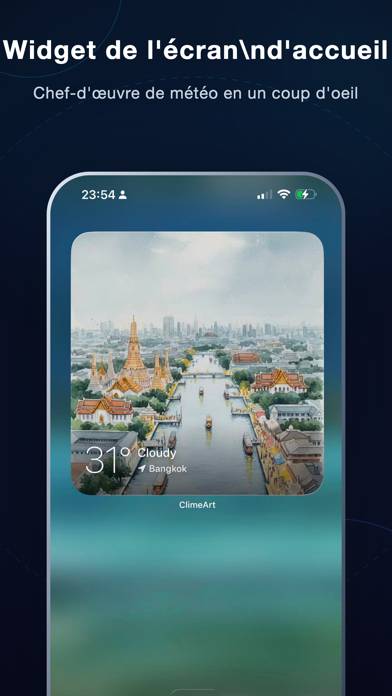 ClimeArt : Art météo IA Capture d'écran de l'application