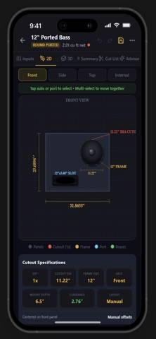 Subwoofer Box Pro Schermata dell'app