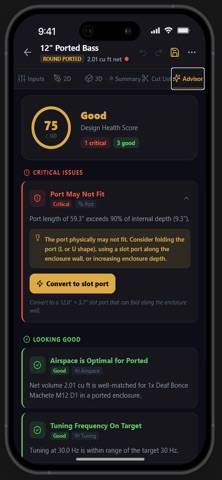 Subwoofer Box Pro Schermata dell'app