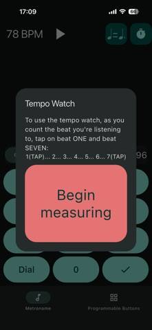 Programmable Metronome App screenshot