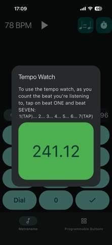 Programmable Metronome App screenshot