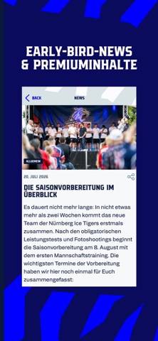 Nürnberg Ice Tigers Bildschirmfoto