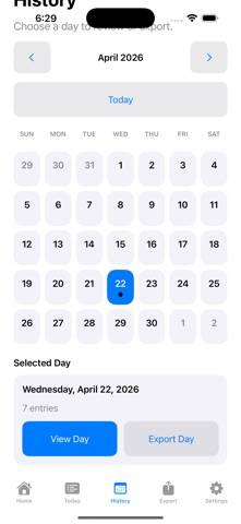 Motor State Log Schermata dell'app