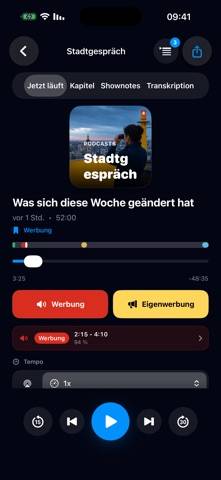 MuteCast Bildschirmfoto