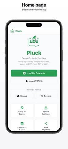 Pluck Contacts