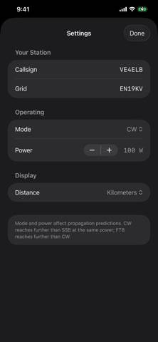 HamPulse Capture d'écran de l'application