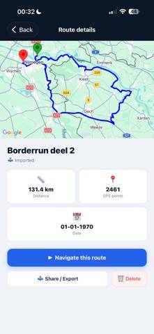 GPX navigate with Google Maps immagine dello schermo