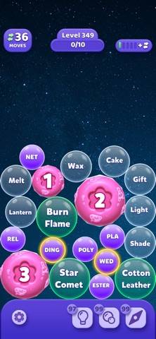 Merge Bubbles - Word Game screenshot