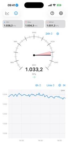 BaroWatch Barometer App screenshot