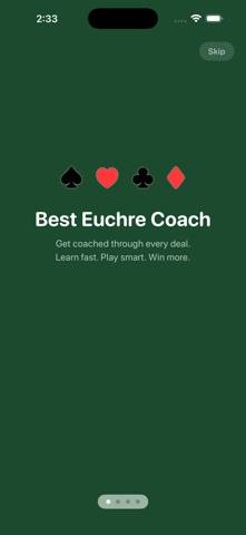 Best Euchre Coach game screenshot