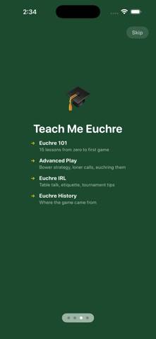 Best Euchre Coach game screenshot