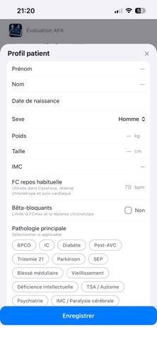 Eval APA Capture d'écran de l'application