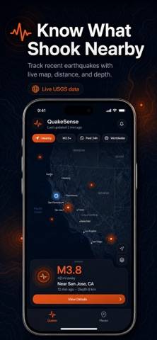 QuakeSense Earthquake Map