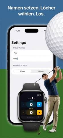 Golf Stroke Counter for Watch Bildschirmfoto