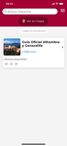 Audioguía Oficial Alhambra Captura de pantalla de la aplicación