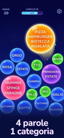 Bouncy Match: Bubble Word schermata del gioco